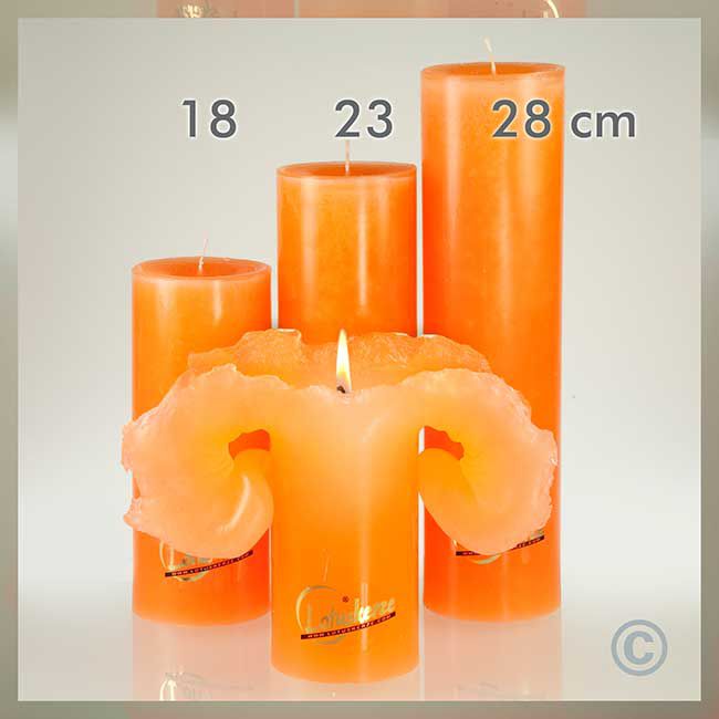Lotuskerzen - 23cm - ORANGE